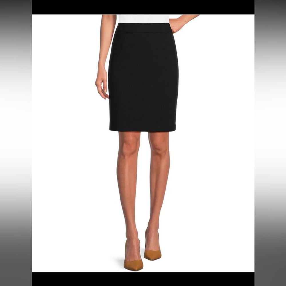 Calvin Klein Black Stretch Pencil Skirt Size 6 - NWT